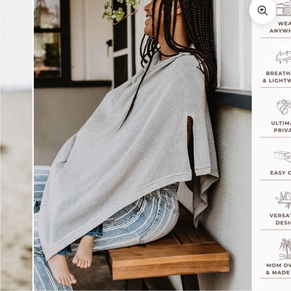 We are Amma nursing cocoon in grey